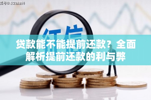 水林贷款能不能提前还款？全面解析提前还款的利与弊