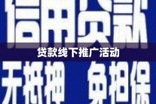 水林贷款线下推广活动