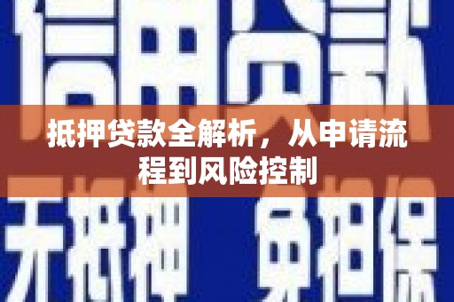 水林抵押贷款全解析，从申请流程到风险控制