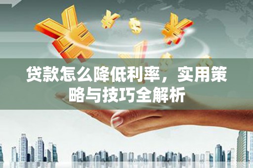 水林贷款怎么降低利率，实用策略与技巧全解析