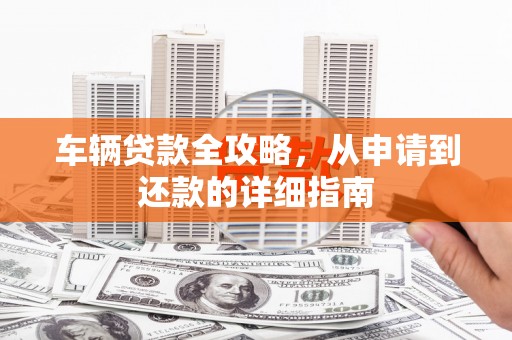 水林车辆贷款全攻略，从申请到还款的详细指南