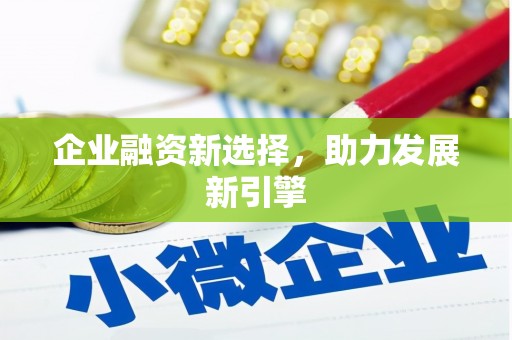 水林企业融资新选择，助力发展新引擎