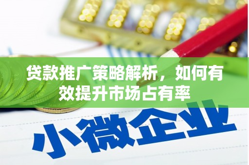 水林贷款推广策略解析，如何有效提升市场占有率