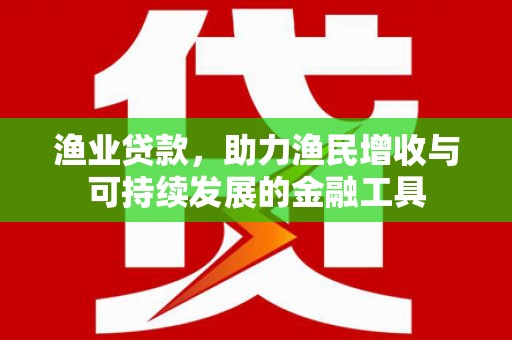 水林渔业贷款，助力渔民增收与可持续发展的金融工具