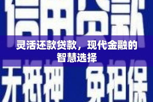 水林灵活还款贷款，现代金融的智慧选择