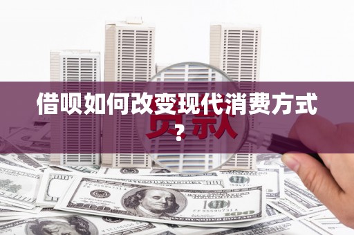水林借呗如何改变现代消费方式？