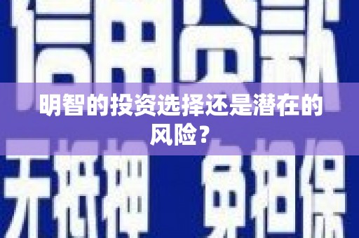 水林明智的投资选择还是潜在的风险？