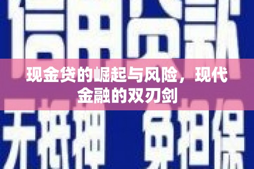 水林现金贷的崛起与风险，现代金融的双刃剑