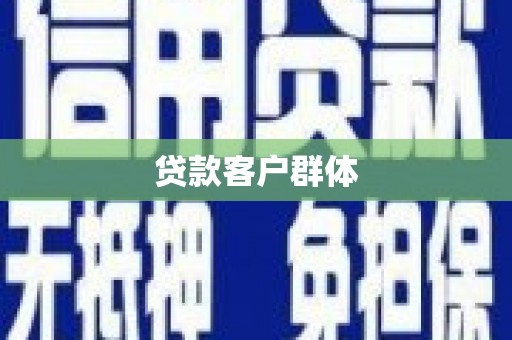 水林贷款客户群体