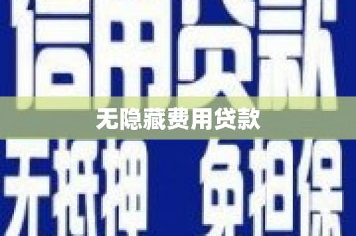 水林无隐藏费用贷款