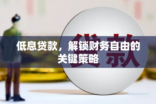 水林低息贷款，解锁财务自由的关键策略