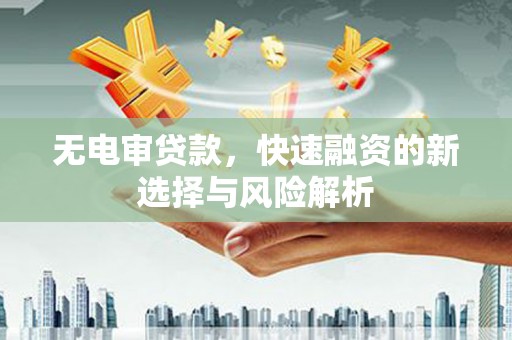 水林无电审贷款，快速融资的新选择与风险解析