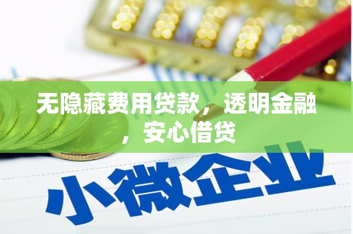 水林无隐藏费用贷款，透明金融，安心借贷