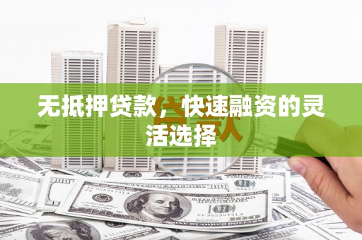 水林无抵押贷款，快速融资的灵活选择