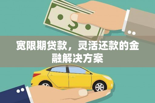 水林宽限期贷款，灵活还款的金融解决方案