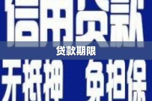 水林贷款期限