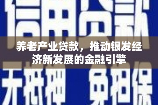 水林养老产业贷款，推动银发经济新发展的金融引擎
