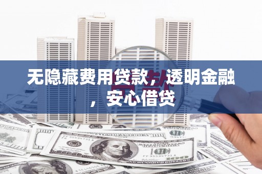 水林无隐藏费用贷款，透明金融，安心借贷