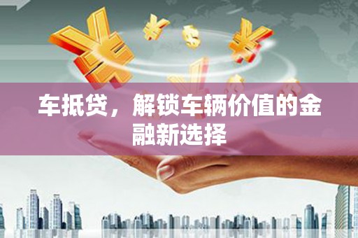 水林车抵贷，解锁车辆价值的金融新选择