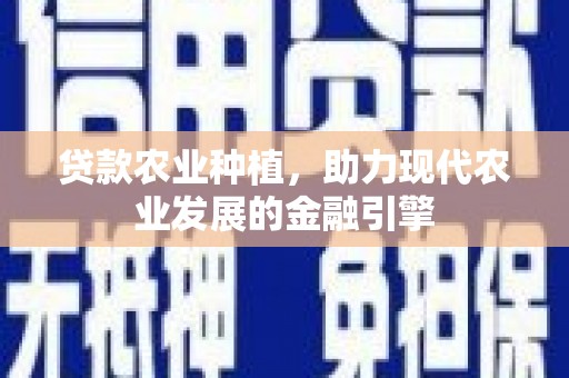 水林贷款农业种植，助力现代农业发展的金融引擎