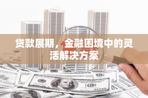 水林贷款展期，金融困境中的灵活解决方案