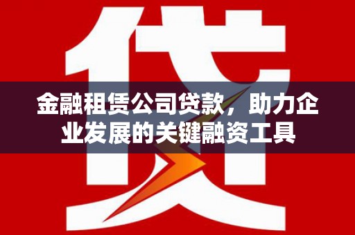 水林金融租赁公司贷款，助力企业发展的关键融资工具