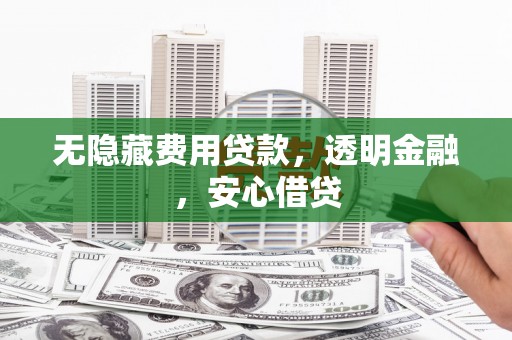 水林无隐藏费用贷款，透明金融，安心借贷