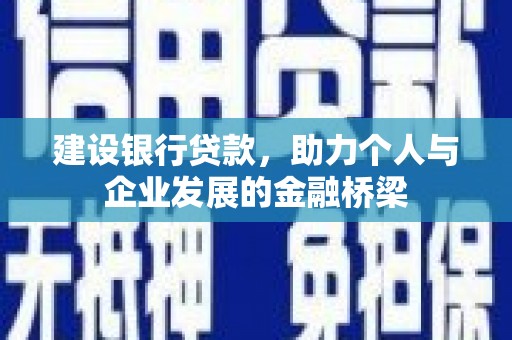 水林建设银行贷款，助力个人与企业发展的金融桥梁
