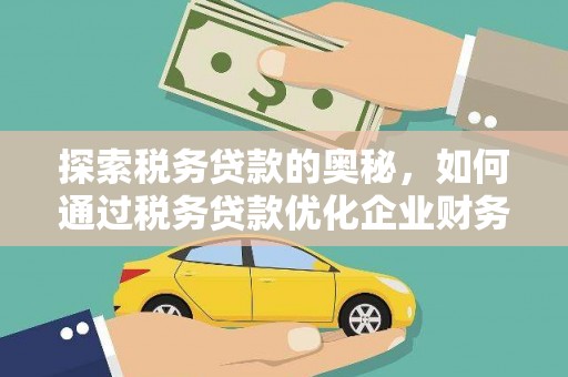 水林探索税务贷款的奥秘，如何通过税务贷款优化企业财务