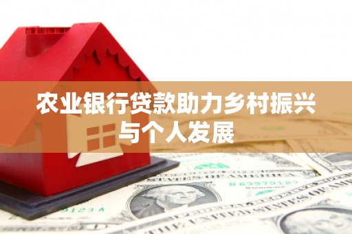 水林农业银行贷款助力乡村振兴与个人发展