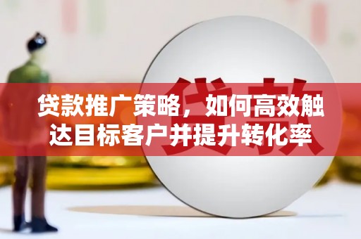 水林贷款推广策略，如何高效触达目标客户并提升转化率