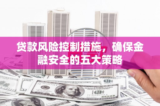 水林贷款风险控制措施，确保金融安全的五大策略