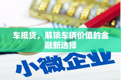 水林车抵贷，解锁车辆价值的金融新选择