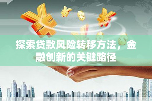 水林探索贷款风险转移方法，金融创新的关键路径