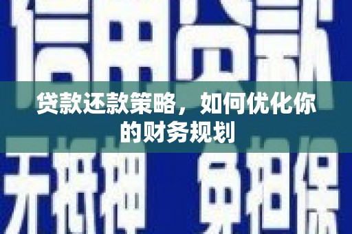 水林贷款还款策略，如何优化你的财务规划