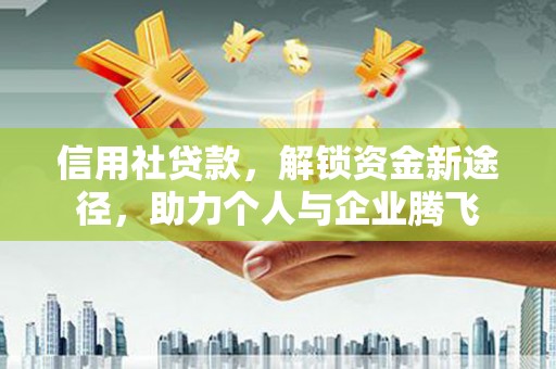水林信用社贷款，解锁资金新途径，助力个人与企业腾飞