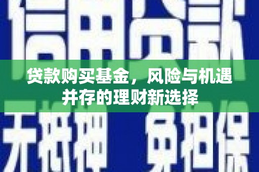 水林贷款购买基金，风险与机遇并存的理财新选择