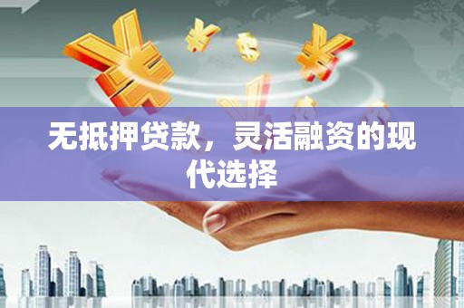 水林无抵押贷款，灵活融资的现代选择