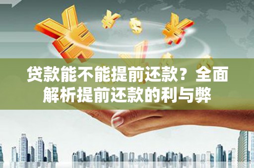 水林贷款能不能提前还款？全面解析提前还款的利与弊