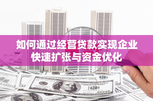水林如何通过经营贷款实现企业快速扩张与资金优化