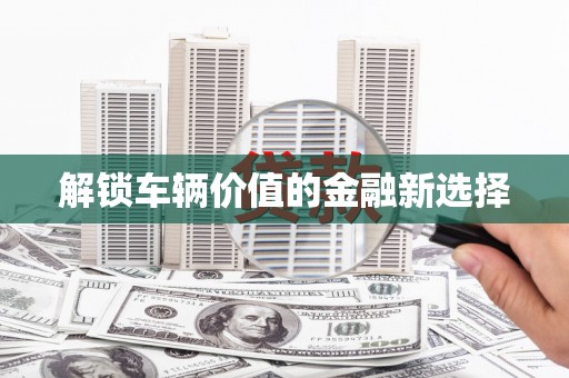 水林解锁车辆价值的金融新选择