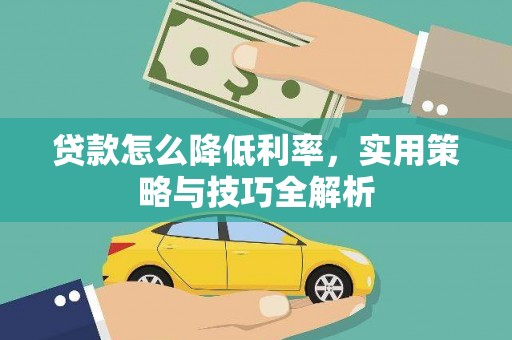 水林贷款怎么降低利率，实用策略与技巧全解析