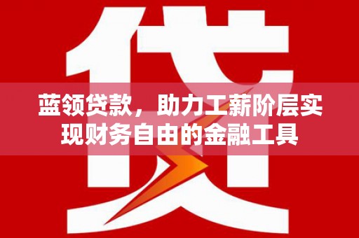 水林蓝领贷款，助力工薪阶层实现财务自由的金融工具