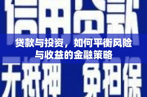 水林贷款与投资，如何平衡风险与收益的金融策略