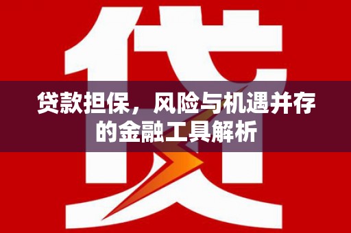 水林贷款担保，风险与机遇并存的金融工具解析