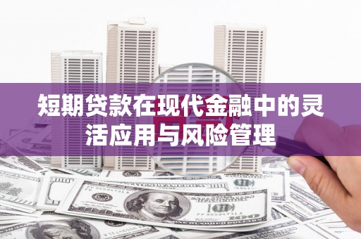 水林短期贷款在现代金融中的灵活应用与风险管理
