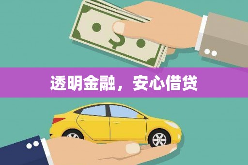 水林透明金融，安心借贷