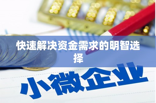 水林快速解决资金需求的明智选择