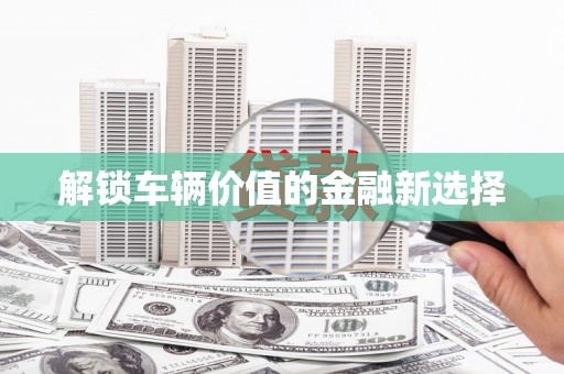 水林解锁车辆价值的金融新选择