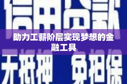 水林助力工薪阶层实现梦想的金融工具